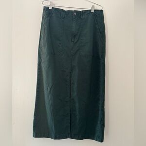 Pistola Pine Green Cargo Midi Skirt | Size 30